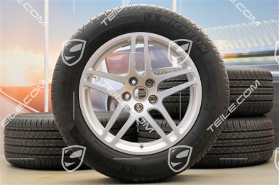 18" "Macan S" koła całoroczne komplet, felgi 8J x 18 ET21 + 9J x 18 ET21, opony wielosezonowe 235/60 ZR 18 + 255/55 ZR 18, z czujnikami ciśnienia RDK