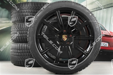 20" koła zimowe Sport Aero, komplet, felgi 9J x 20 ET54 + 11J x 20 ET60 + NOWE opony zimowe Pirelli 245/45 R20 + 285/40 R20