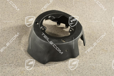 Cover trim rear for heated Steering wheel with paddles, Black
