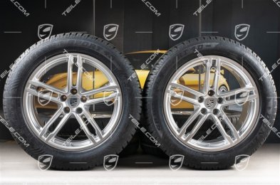 19-inch "Macan Turbo" winter wheels set, rims 8J x 19 ET21 + 9J x 19 ET21 + NEW Dunlop winter tyres 235/55 R19 + 255/50 R19, with TPMS