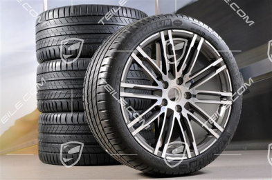 21" Turbo III Sommerräder Satz, Felgen 10J x 21 ET50 + Michelin Sommerreifen 295/35 R21, mit RDK-Sensoren