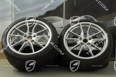 20-inch Carrera S (III) winter wheel set, 8,5J x 20 ET51 + 11J x 20 ET70, Michelin winter tyres 245/35 ZR20 + 295/30 ZR20, TPMS
