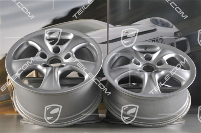 17" Komplet felg Carrera 4, 7J x 17 ET55 + 9J x 17 ET55