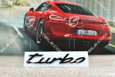 Badge / Emblem Turbo, Glossy Black