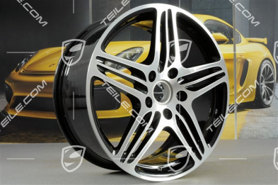 19" Felge "Turbo", 8,5J x 19 ET56, schwarz hochglanz