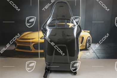 Bucket seat, collapsible, leather Black, L