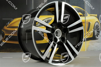 19" Felgensatz Turbo II, 8,5J x 19 ET56 + 11J x 19 ET51, für Turbo / Turbo S / GTS, schwarz hochglanz