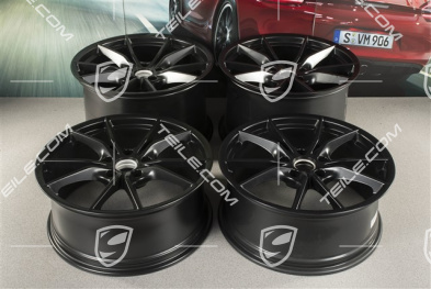 20" Felgensatz Carrera S IV, Felgen 8,5 J x 20 ET49 + 11,5 J x 20 ET56, Schwarz Seidenmatt