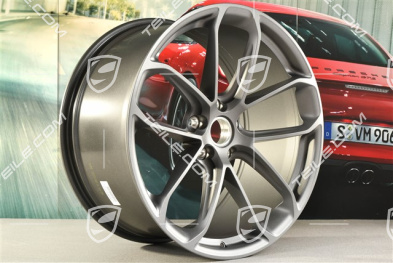 22" felgi GT, komplet, 10J x 22 ET48 + 11,5J x 22 ET52, Vesuvgrau