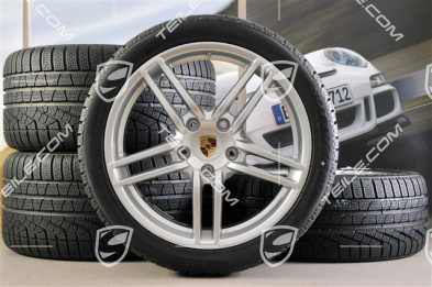 19" Winterräder Satz Carrera, Felgen 8,5J x 19 ET54 + 11J x 19 ET48 + Pirelli Winterreifen 235/40 R19 + 295/35 R19, mit RDK-Sensoren