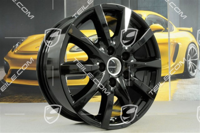 18-inch 'Cayenne' wheel, 8J x 18 ET53, black high gloss
