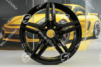 19" Komplet felg Cayenne Design II, 4x felga 8,5J x 19 ET59, czarny wysoki połysk