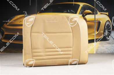 Back seat backrest, Rear, Leatherette, Savanna beige, Coupe, R
