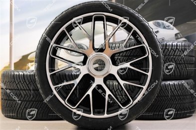 20" Turbo S central locking winter wheel set for Turbo S, wheels 8,5J x 20 ET51 + 11J x 20 ET59 + NEW Michelin Pilot Alpin PA4 winter tyres 245/35 R20+295/30 R20, TPMS