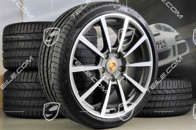 20" Sommerräder Satz Carrera Classic II, Felgen 8,5J x 20 ET51 + 11J x 20 ET52 + Reifen 245/35 ZR20 + 305/30 ZR20, mit RDK-Sensoren