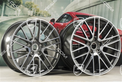 20+21" Komplet felg Turbo V, felgi: przednie 8,5J x 20 ET40 + hinten 11J x 21 ET66