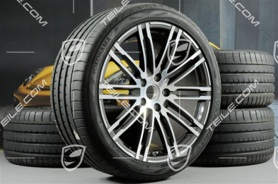 21-inch summer wheels set Turbo III, rims 10Jx21 ET50 + Yokohama summer tyres 295/35R21 without TPMS