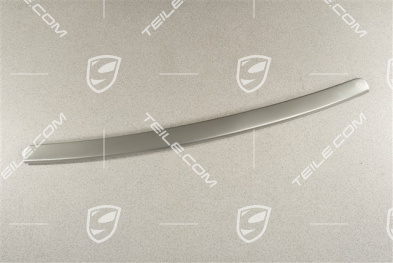 Rear bumper trim, stainless steel