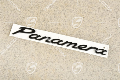 Schriftzug / Abzeichen / Emblem Aufkleber Panamera, Schwarz