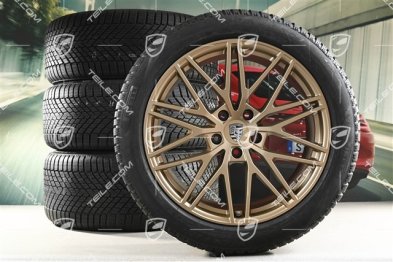 21" koła zimowe RS Spyder Design, komplet, felgi 9,5J x 21 ET46 + 11,0J x 21 ET58 + NOWE opony zimowe Pirelli 285/45 R21 + 305/40 R21, z czujnikami ciśnienia, Neodyme