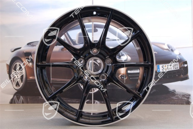 19" Komplet felg Boxster Spyder, Edycja specjalna Black Edition, czarne, 10J x 19 ET42 + 8,5J x 19 ET55