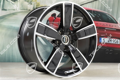 22" Felgensatz Cayenne Sport Classic, 10J x 22 ET48 + 11,5J x 22 ET61, tiefschwarz-metallic