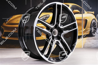 20" Felga "Macan Turbo", 9J x 20 ET26, BORBET, czarny wysoki połysk