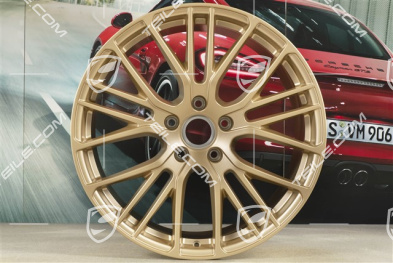 21" Panamera Exclusive Design Sport Felge, 11,5J x 21 ET69, Aurum Seidenmatt
