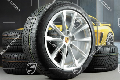 19" Boxster S koła zimowe komplet, felgi 8J x 19 ET57 + 10J x 19 ET45, opony zimowe Continental WinterContact TS 830P 235/40 R19 + 265/40 R19