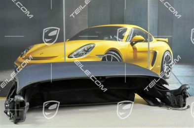 Convertible top, complete, glass window, blue