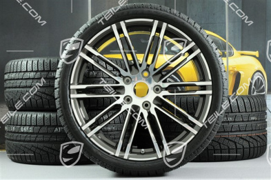 20-inch winter wheels set "Turbo", rims 8,5J x 20 ET51 + 11J x 20 ET56 + Pirelli winter tires 245/35 R20 + 295/30 R20, with TPM