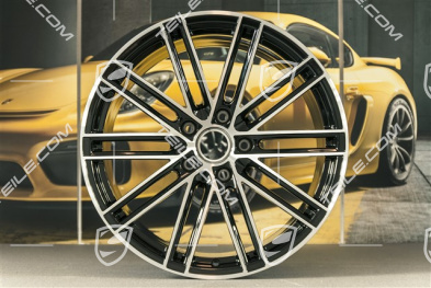 20-inch wheel rim set Turbo IV, 11,5J x 20 ET56 + 9J x 20 ET51, black high gloss