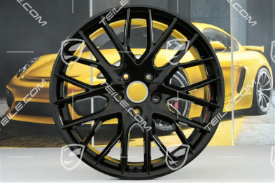 21" Felge Panamera Sport Design, 9,5J x 21 ET71, schwarz hochglanz