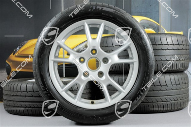 17" Boxster II Sommerräder Satz, vorne 6,5J x 17 ET55 + hinten 8J x 17 ET40 + NEUE Sommerreifen