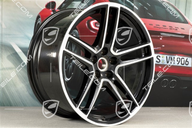 20" Felga "Macan Turbo", 10J x 20 ET19, BORBET, czarny perłowy metalik Jet Black