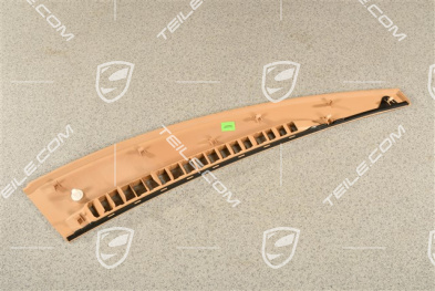 Dashboard defroster trim / cover, Leather Luxor Beige, L