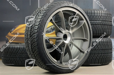 GT3RS 20" koła zimowe, komplet, felgi 9J x 20 ET55 + 12J x 20 ET47 + opony zimowe Michelin 245/35 R20 + 315/35 R20, z czujnikami ciśnienia