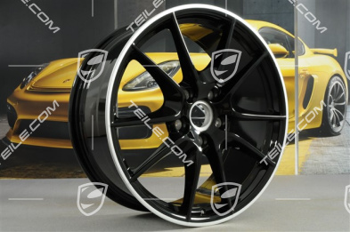 20" Komplet felg Carrera S III, 8,5J x 20 ET51 + 11J x 20 ET52, ramiona felgi czarne