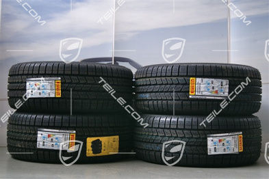 18-inch Cayenne winter wheel set, 4x wheels 8 J x 18 ET 53 + 4x Pirelli tyres 255/55 R 18 109V XL M+S, without TPMS