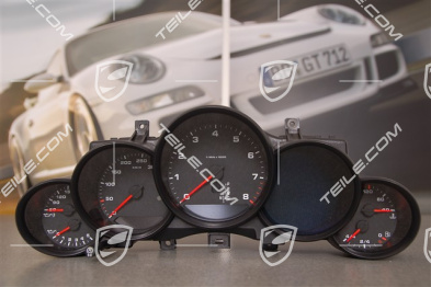 Kombiinstrument, PDK, Radio CDR 31, Zifferblatter in Schwarz, schwarz-matt
