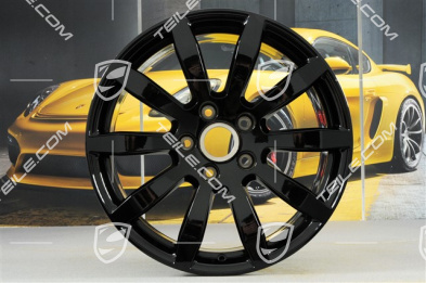 19" komplet felg Cayenne S, 8,5J x 19 ET47 + 9,5J x 19 ET54, czarny wysoki połysk