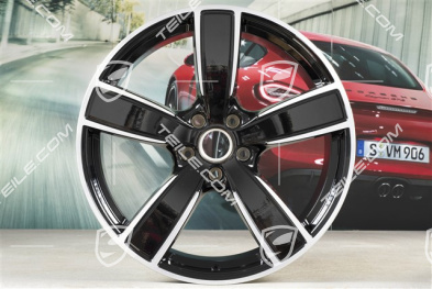 22-inch wheel rim, Sport Classic, 10J x 22 ET48, Jet Black Metallic