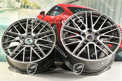 20+21" Komplet felg Turbo V, felgi: przednie 8,5J x 20 ET50 + tylne 11,5J x 21 ET67