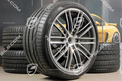 20" Turbo IV Sommerräder Satz, Felgen 8,5J x 20 ET49 + 11,5J x 20 ET76 + Sommerreifen 245/35 R20 + 305/30 R20