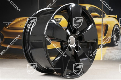 19" Cayenne Felge, 9,5J x 19 ET54, schwarz hochglanz