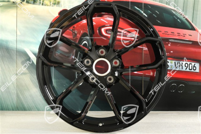 20" SPYDER Felge, 10,5J x 20 ET47, schwarz hochglanz