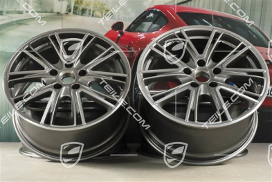 20-inch wheel rim Exclusive Design, 10,5J x 20 ET71 + 9,5J x 20 ET71, for winter use, platinum silver