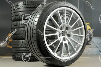 20" Komplet kół letnich Panamera Sport, felgi 2 x 9,5J x 20 ET 65 + 2 x 11,5 J x 20 ET 63 + NOWE opony Michelin 255/40 ZR20 + 295/35 ZR20 z RDK