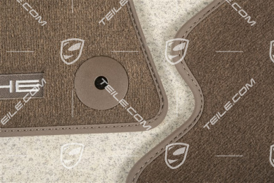 Dywaniki welurowe, zestaw, Climatronic, Saddle brown, LL