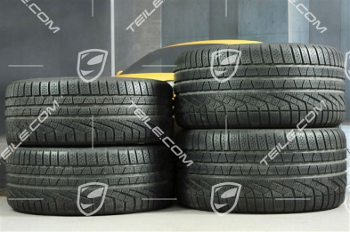 20-inch winter wheels set Carrera S (IV), rims 8,5J x 20 ET49 + 11J x 20 ET78 + NEW Pirelli Sottozero II winter tyres 245/35 R20 + 295/30 R20